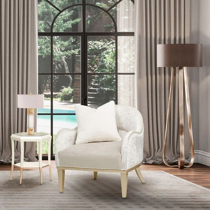 Yvette - Accent Chair - Porcini / Medium Champagne