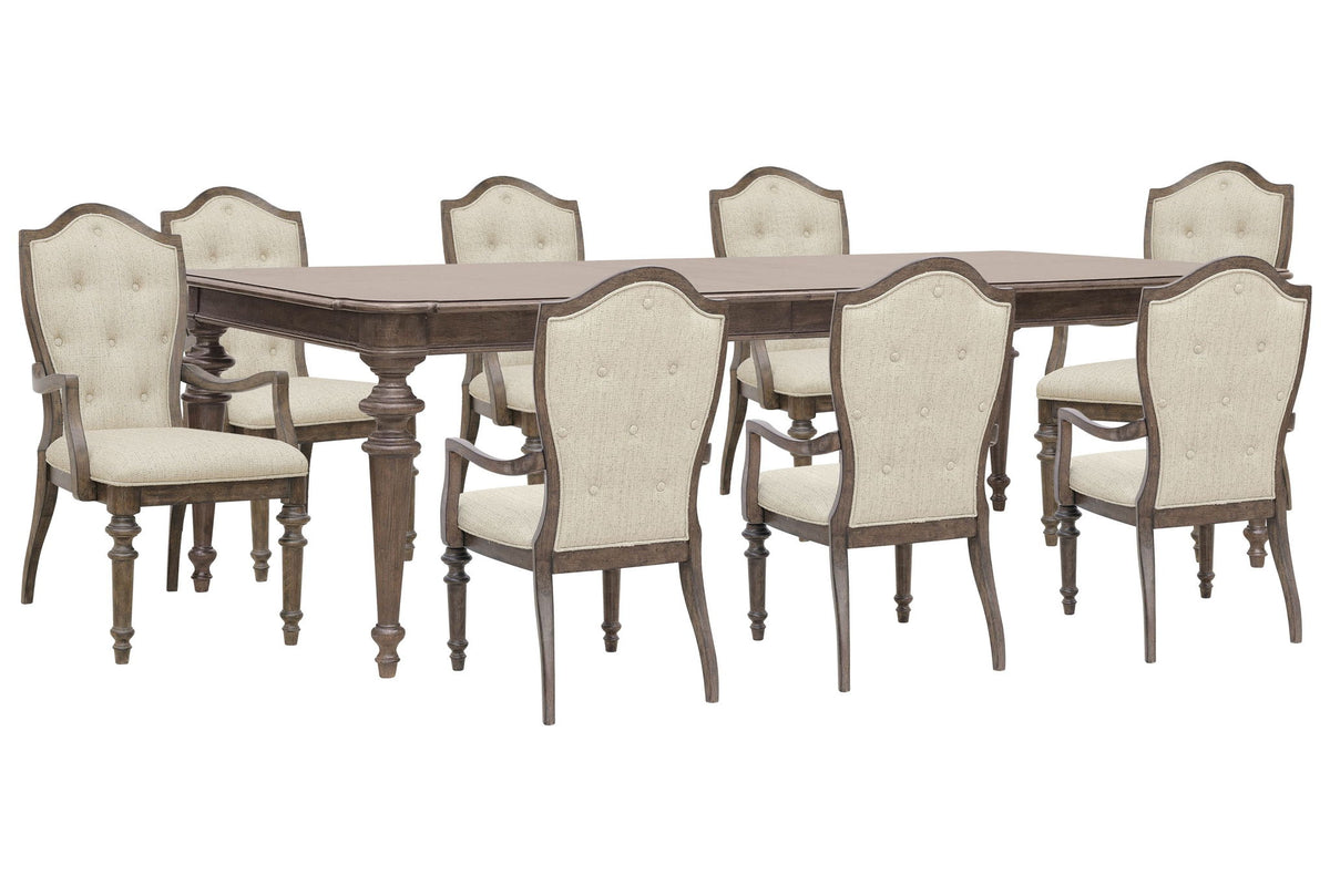 Saddle Creek - Extendable Leg Dining Table Set