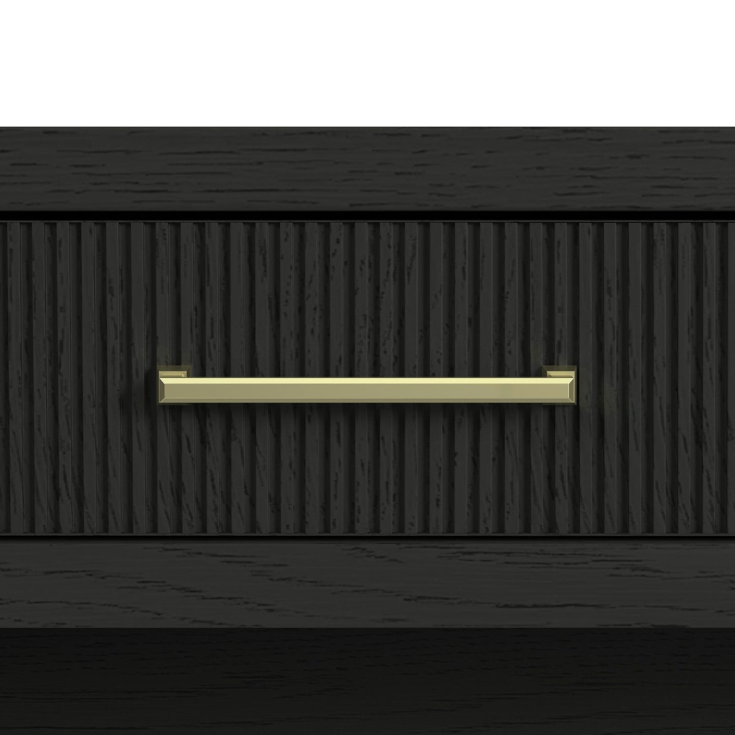 Ridgemont - Sofa Table With Bottom Shelf - Black With Grain