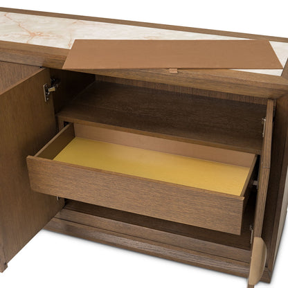 Portrait - Sideboard With LED Lights - Sienna Brown