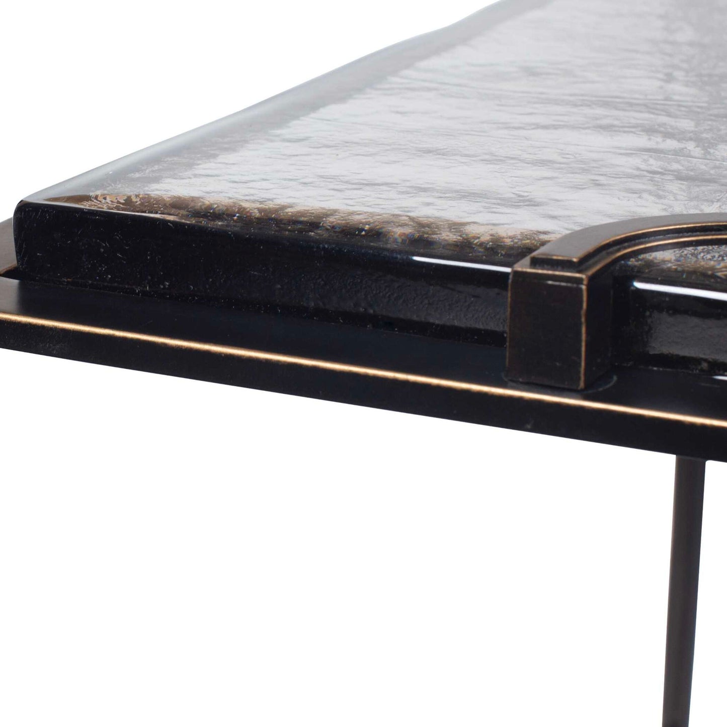 Eisen - Textured Glass Accent Table - Bronze
