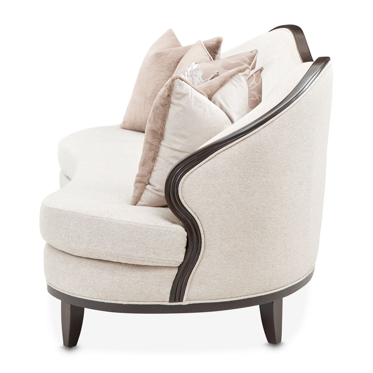 Camellia Field - Chenille Sofa - Linen / Warm Pecan