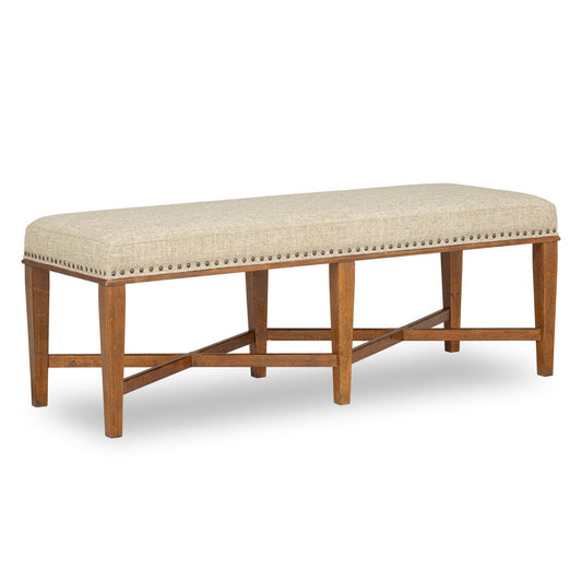 Echelon - Upholstered Bed Bench - Heritage Walnut