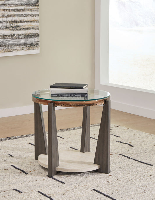 Frazwa - Round End Table - Multi
