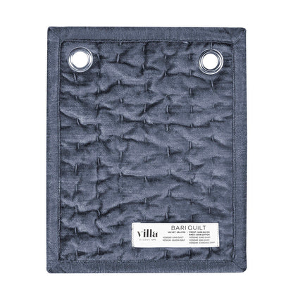 Bari - Velvet Quilt - Sea Fog