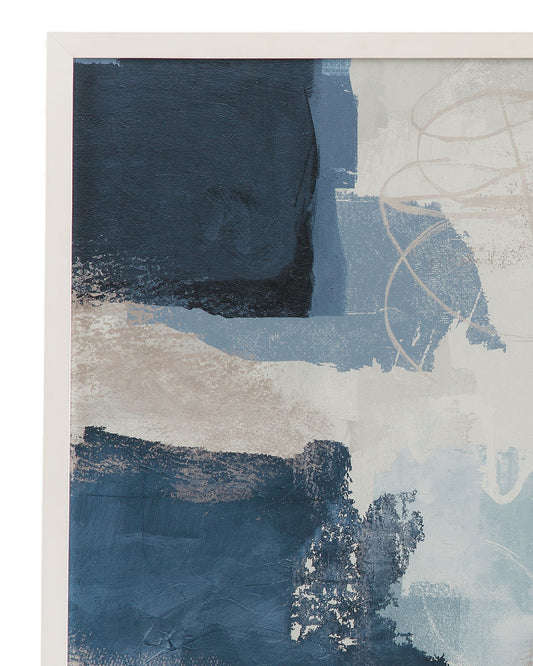 Construction Framed Print - Blue