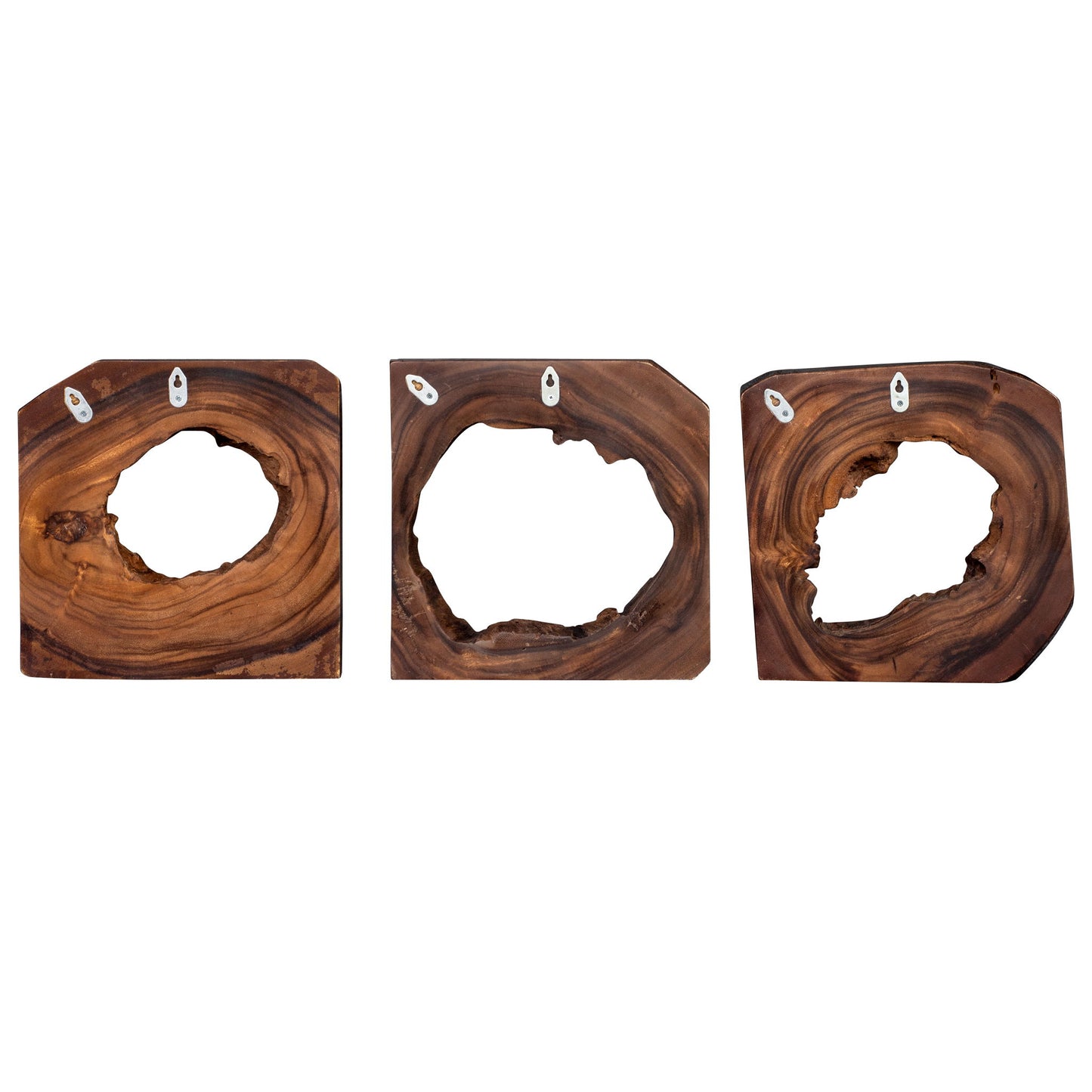Adlai - Wood Wall Art (Set of 6) - Dark Brown