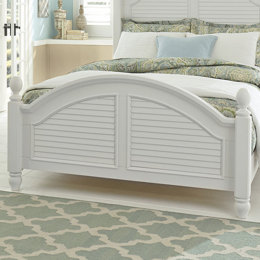 Summer House - King Poster Footboard - Oyster White
