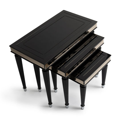 La Francaise - Nesting Tables (Set of 3) - Black Ice