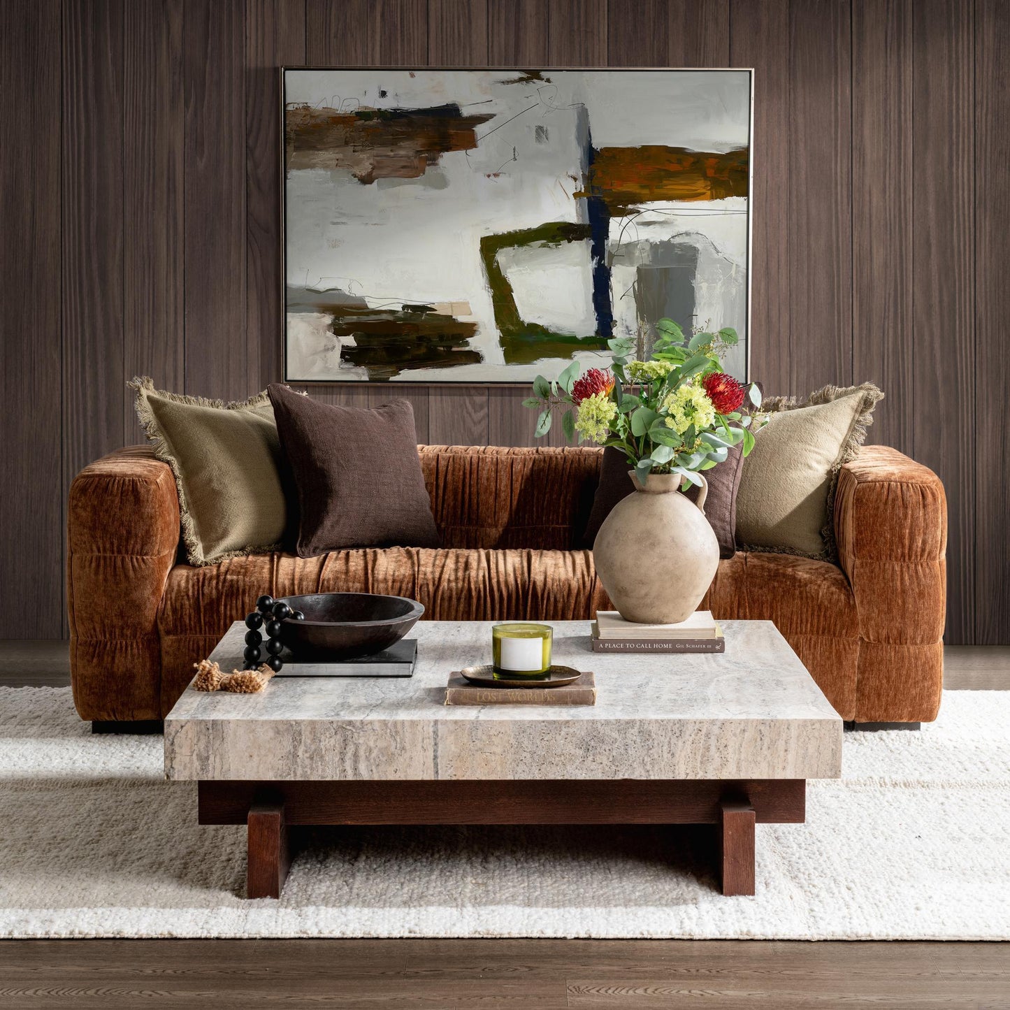 Alya - Square Coffee Table - Riverstone Blend