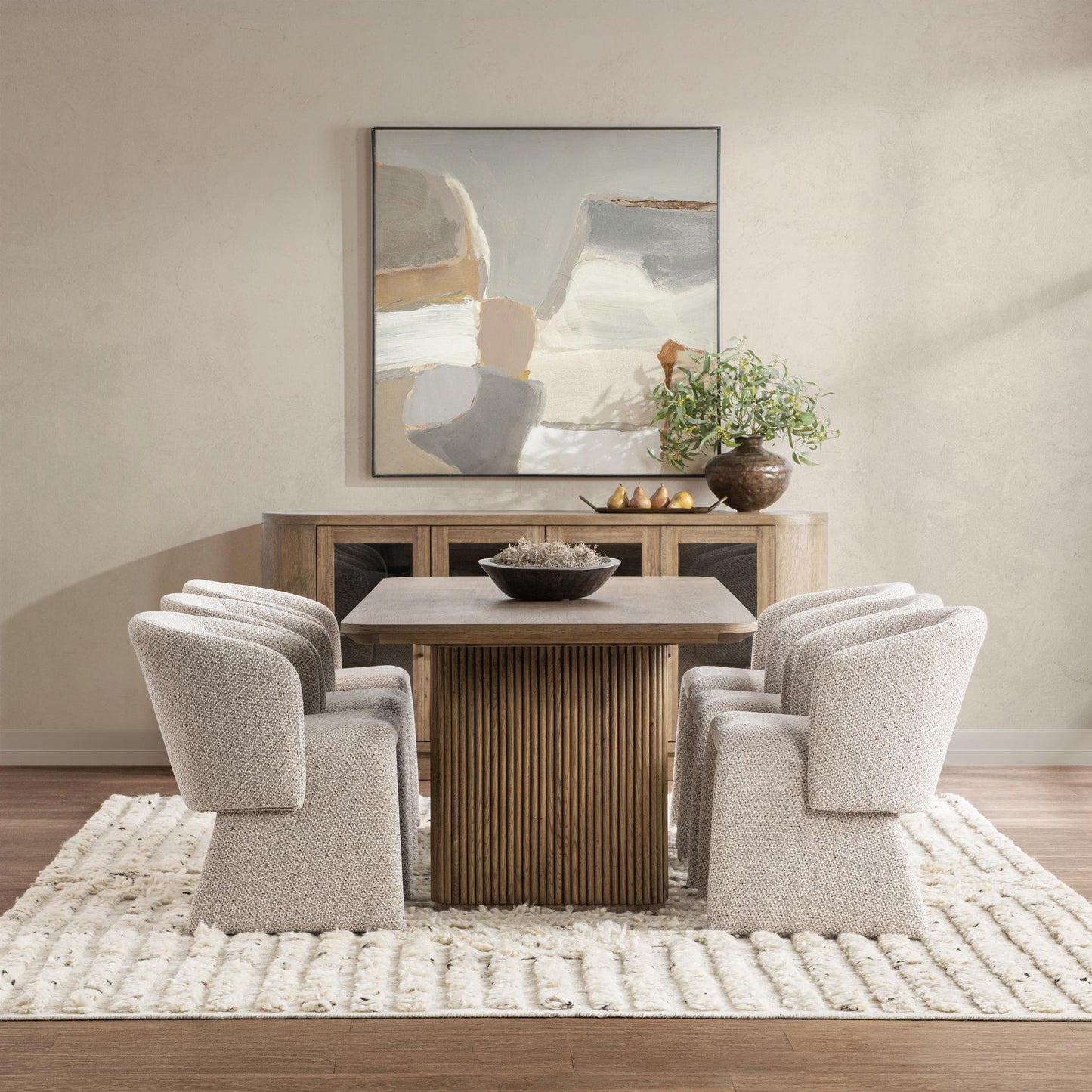 Vander - Oak Wood 84" Dining Table