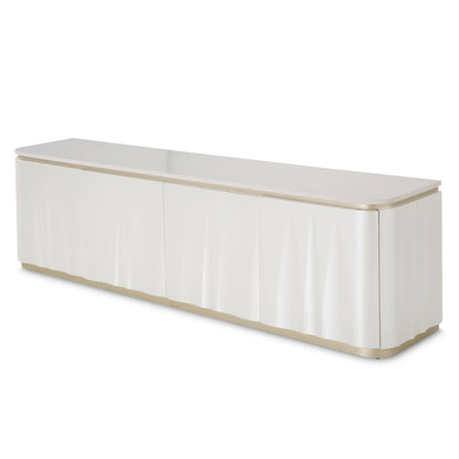 London Place - Media Cabinet - Creamy Pearl