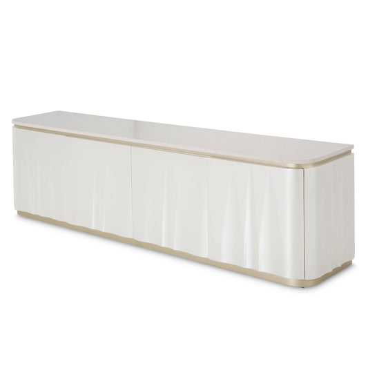 London Place - Media Cabinet - Creamy Pearl