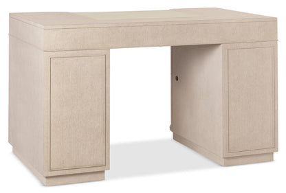 Marlowe - Knee-Hole Desk - Polished Limestone