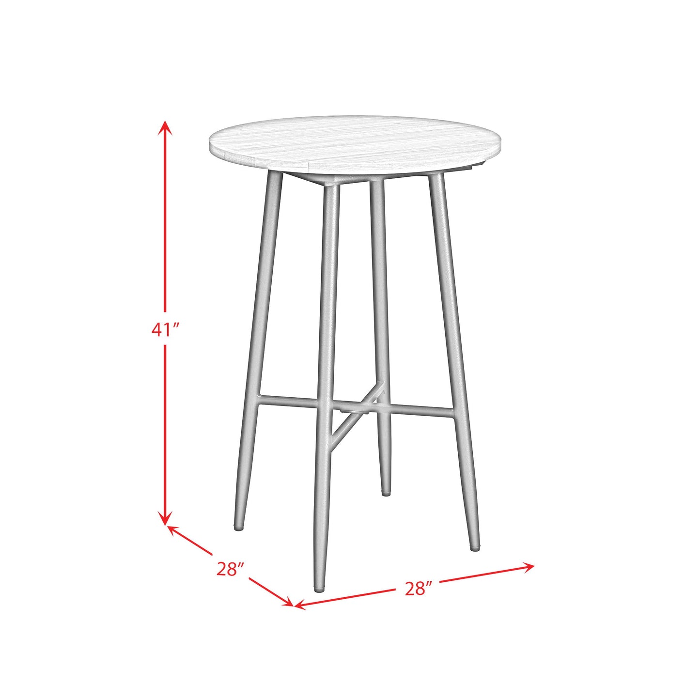 Bayhill - Bar Table - Black / Light Brown
