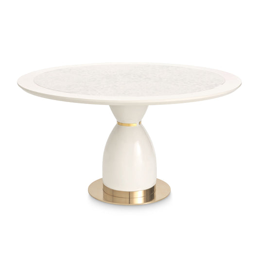 Lisbon - Round Dining Table - Silken Cream