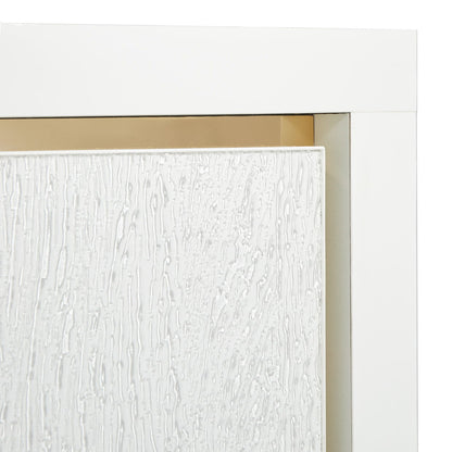 Palm Gate - Nightstand - Cloud White