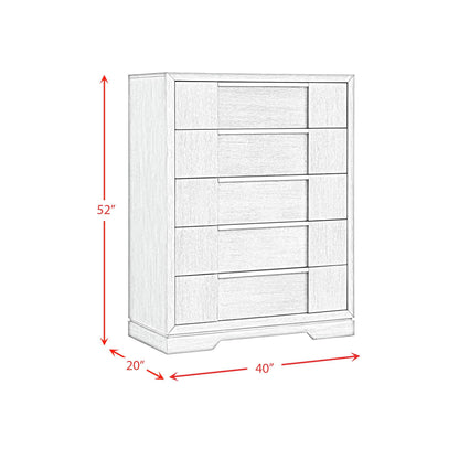 Kelis - 5 Drawer Chest - Gray
