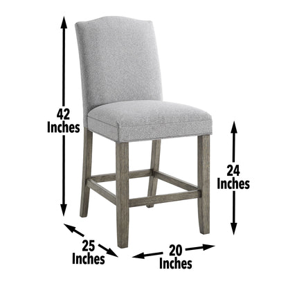 Grayson - Counter Height Set With White Top Table