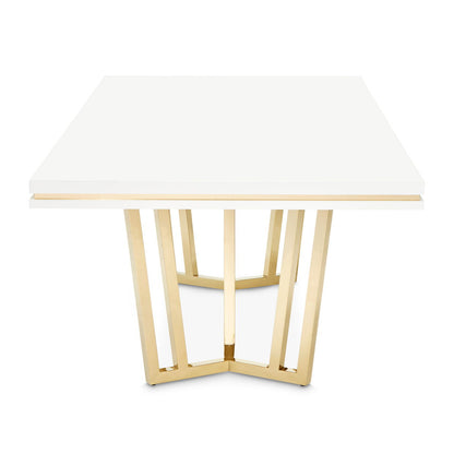 Palm Gate - Rectangular Dining Table - Cloud White