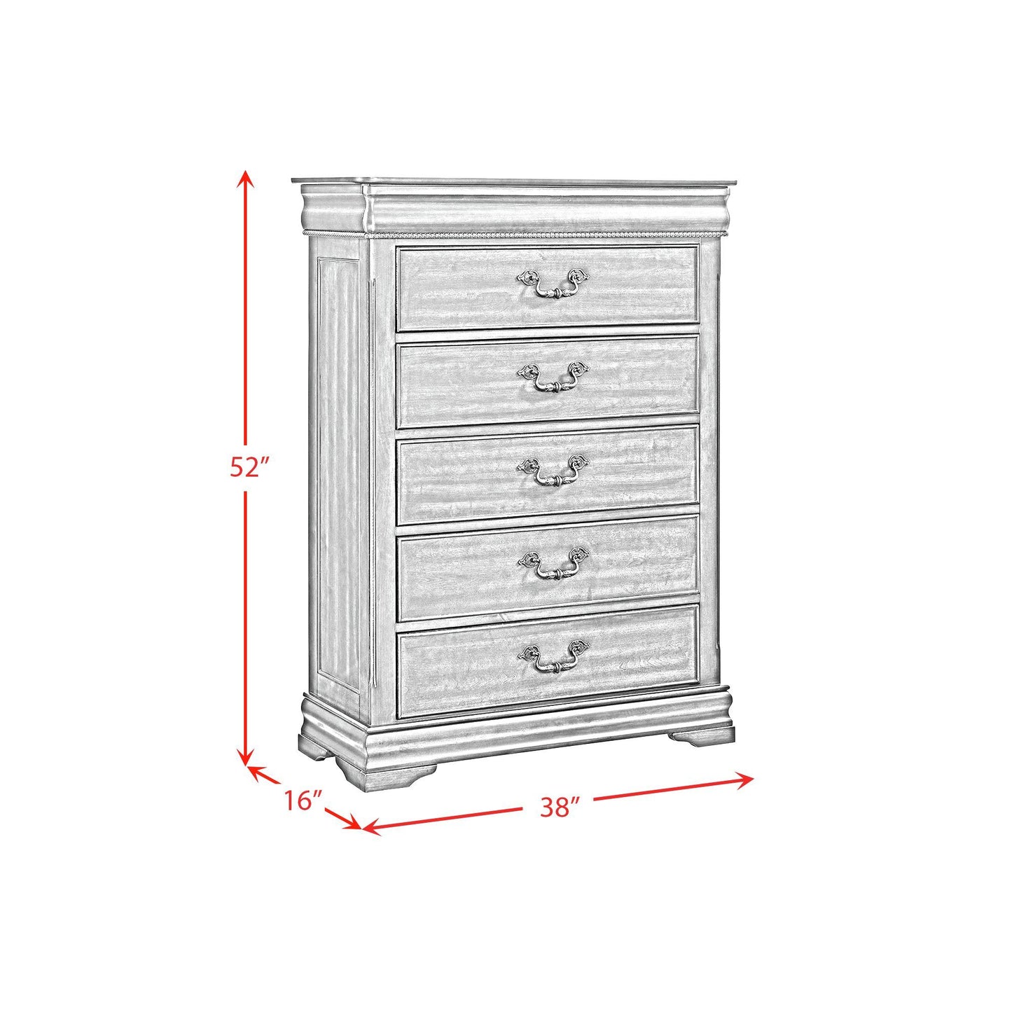 Northridge - 5-Drawer Chest - Cherry