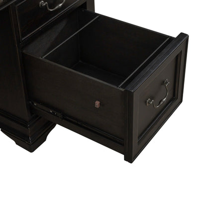 Meritage - Jr Executive Desk - Aged Charcoal