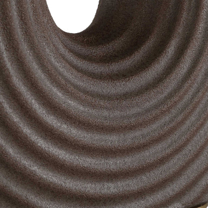 Geno - Concentric Ribbed Table Lamp - Brown