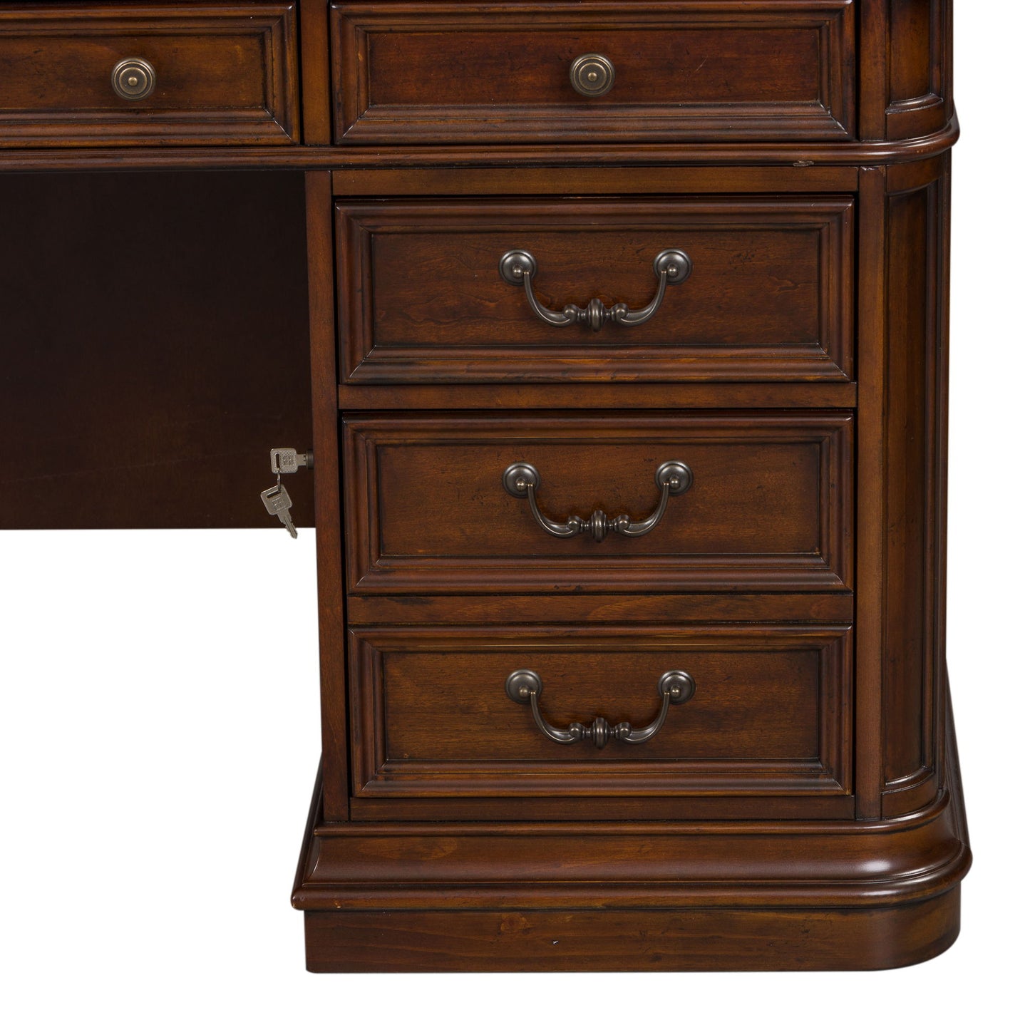 Brayton Manor - Jr Executive Desk Base - Cognac