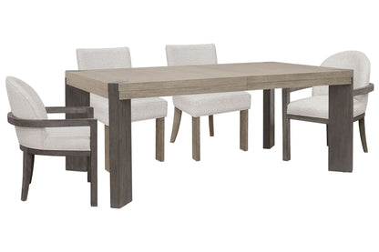 Anderson Park - Leg Dining Table Set With Klismos Chairs