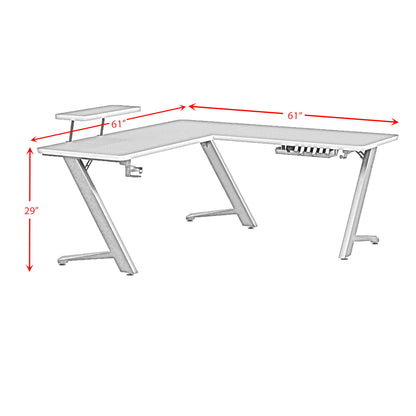 Waterside - L-Shape Desk - Black