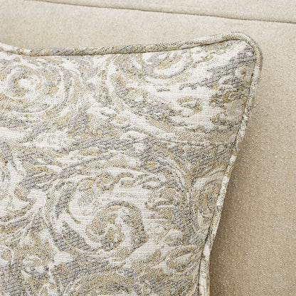 La Marisia - Chenille Loveseat - Tranquil / Creamy Pearl