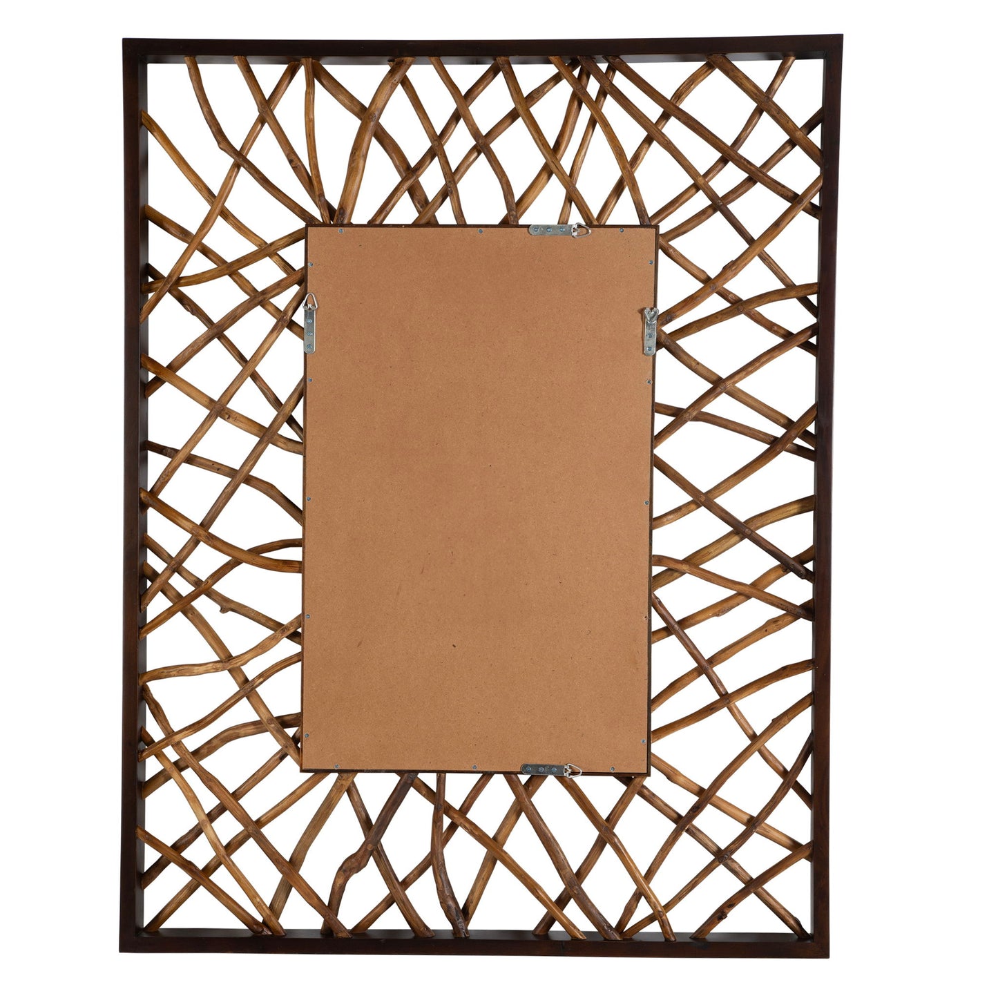 Teak Maze - Rectangle Mirror