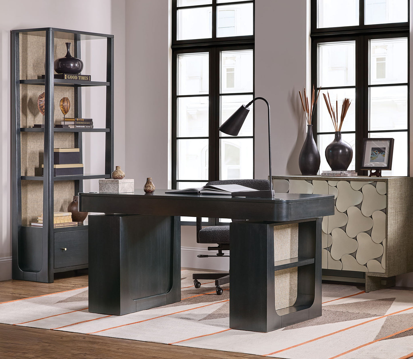 Melange - Pinwheel Hall Chest - Gray