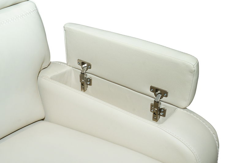 Gunner - Sofa Recliner With Power And Power Headrest - Almond