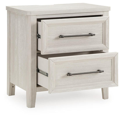 Darbonton - Two Drawer Night Stand - Dove White