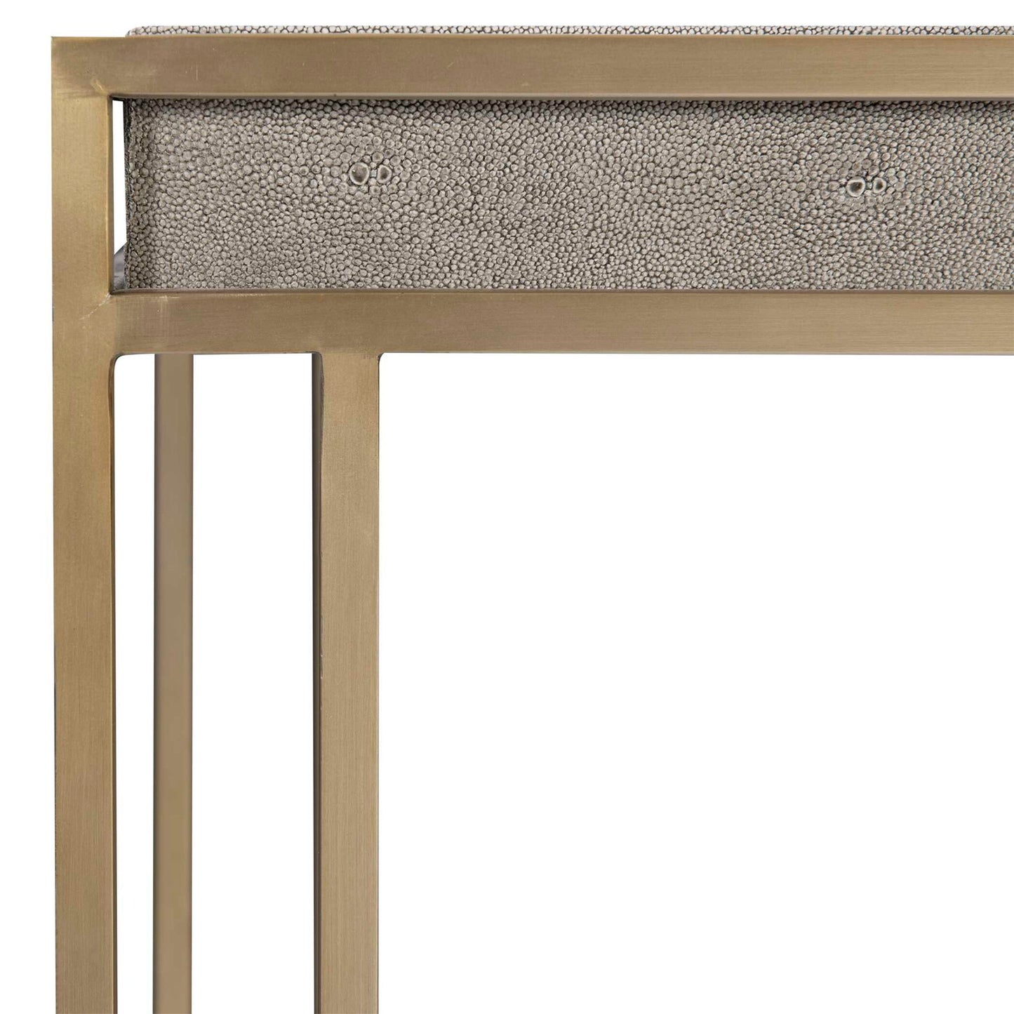 Cardew - Modern Console Table - Pearl Silver & Gold