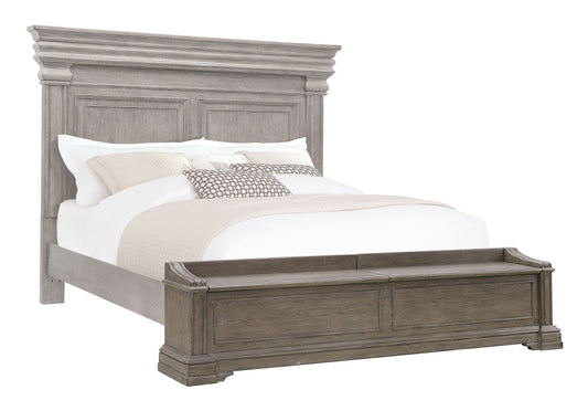 Madison Ridge - King / California King Chest Footboard & Slats - Natural Bark