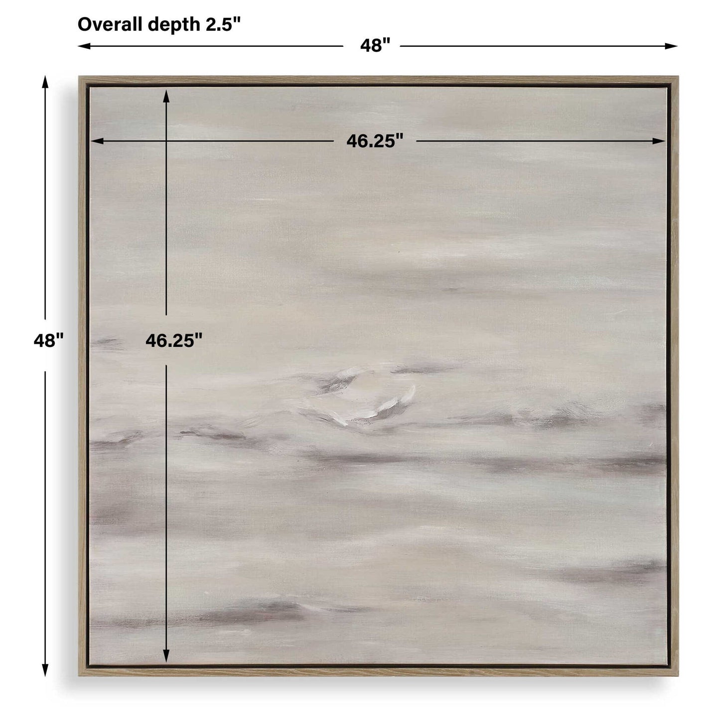 Trance - Hand Painted Abstract Art - Brown / Gray / White / Woodtone