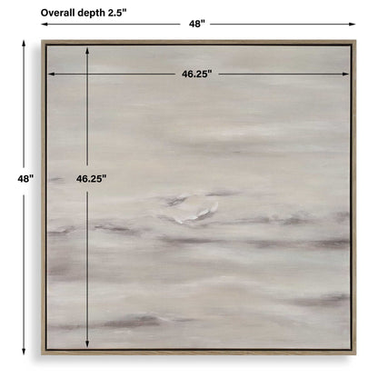 Trance - Hand Painted Abstract Art - Brown / Gray / White / Woodtone