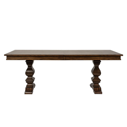 Armand - Trestle Table Base - Antique Brownstone