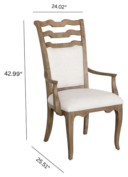 Weston Hills - Upholstered Arm Chair (Set of 2) - Flax Seed