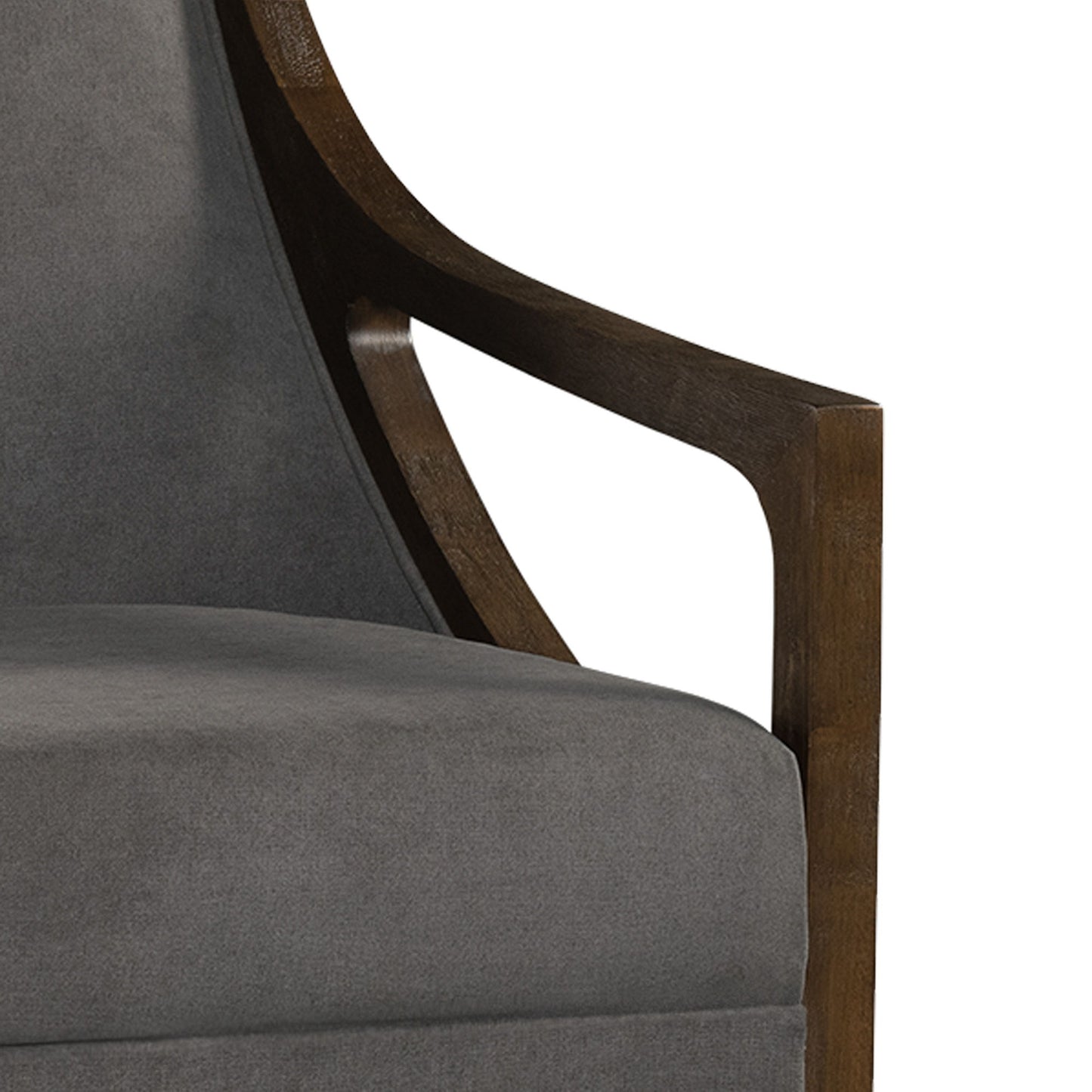 Hopkins - Accent Chair With Brown Frame