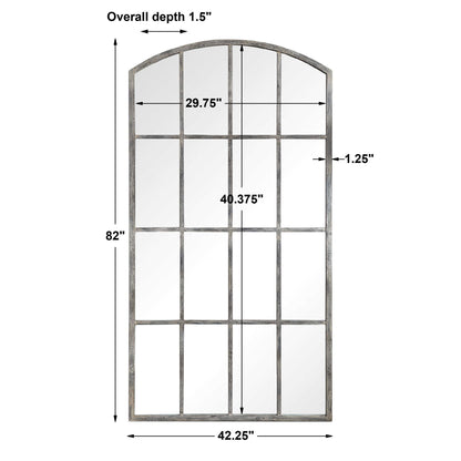 Amiel - Arched Mirror - Ivory