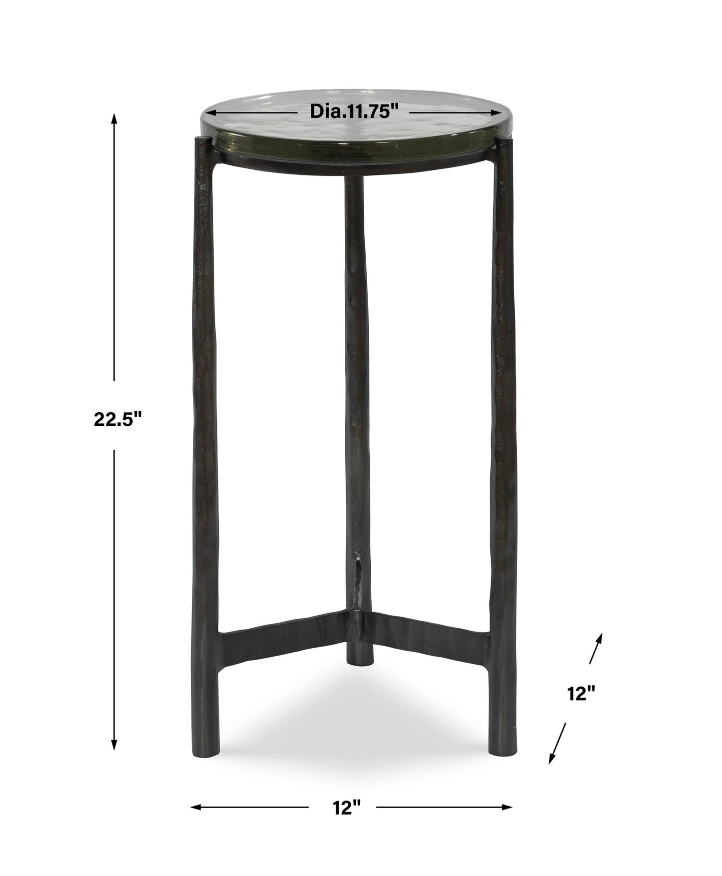 Eternity - Brass Accent Table