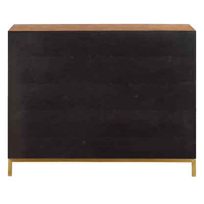 Jethro - Burl 2 Door Cabinet - Woodtone