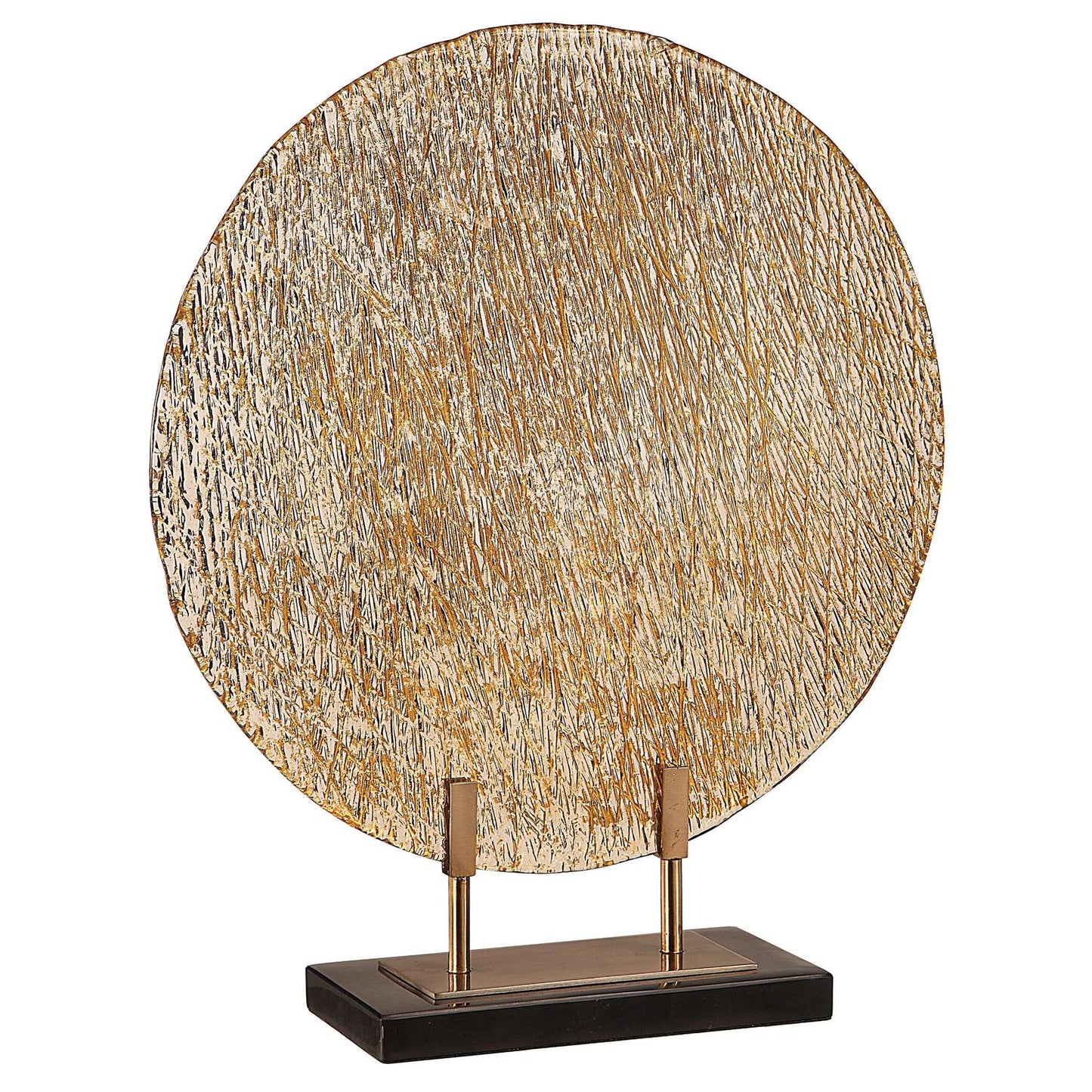 Layan - Art Glass Charger - Gold