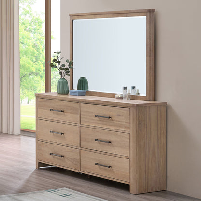 Anika - Mirror - Natural / Brown