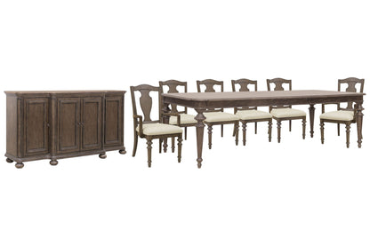 Saddle Creek - Extendable Leg Dining Table Set