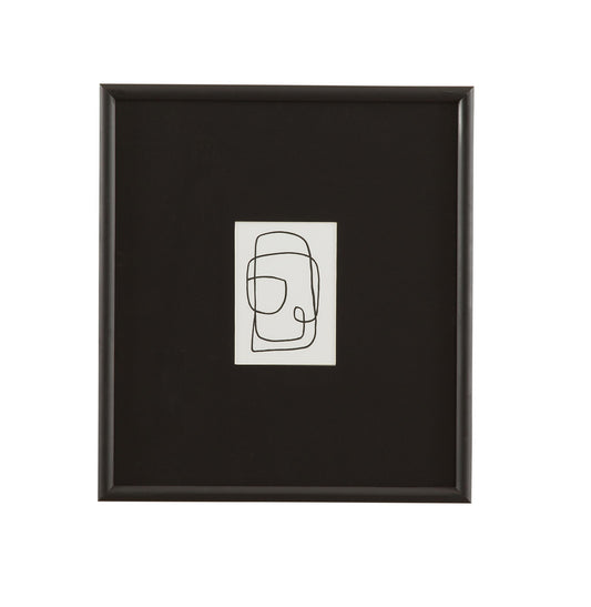 Form Study XII Framed Print - Black