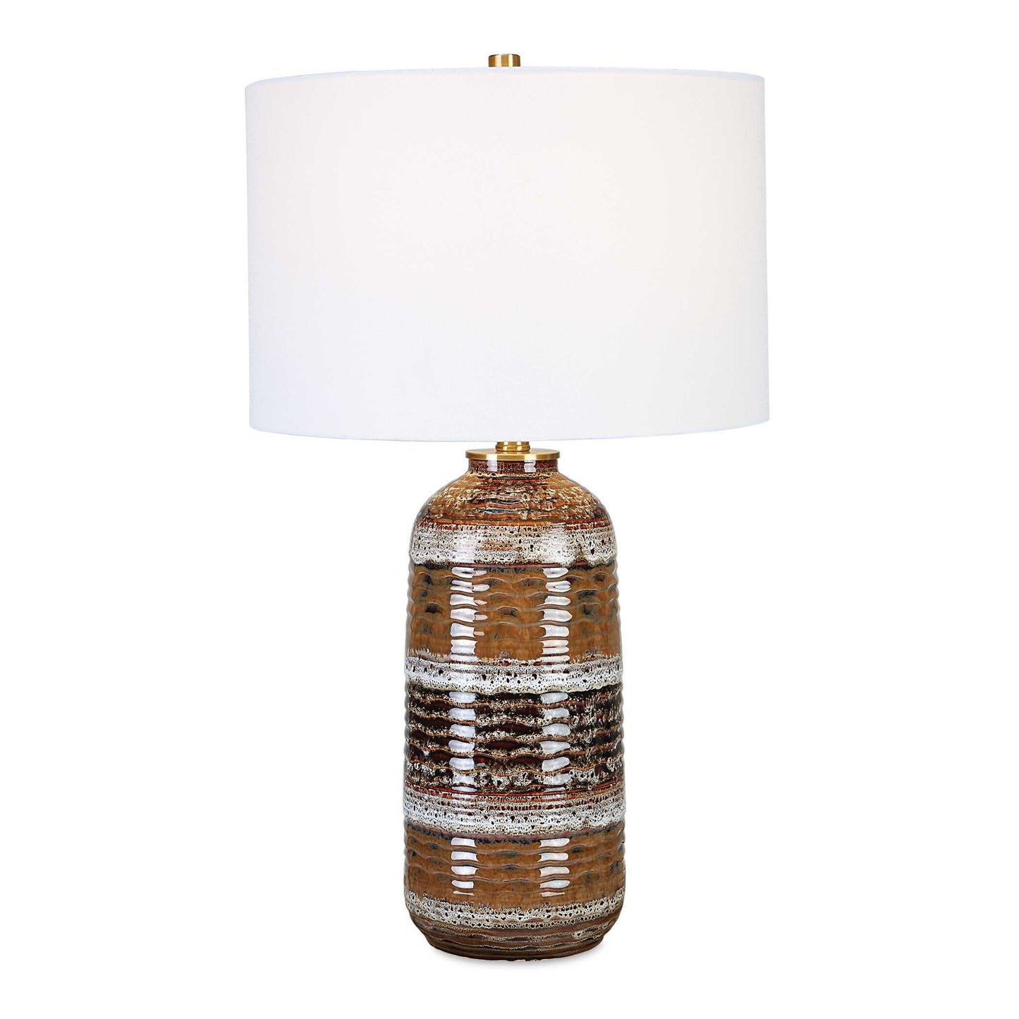 Roan - Artisian Table Lamp - Dark Brown